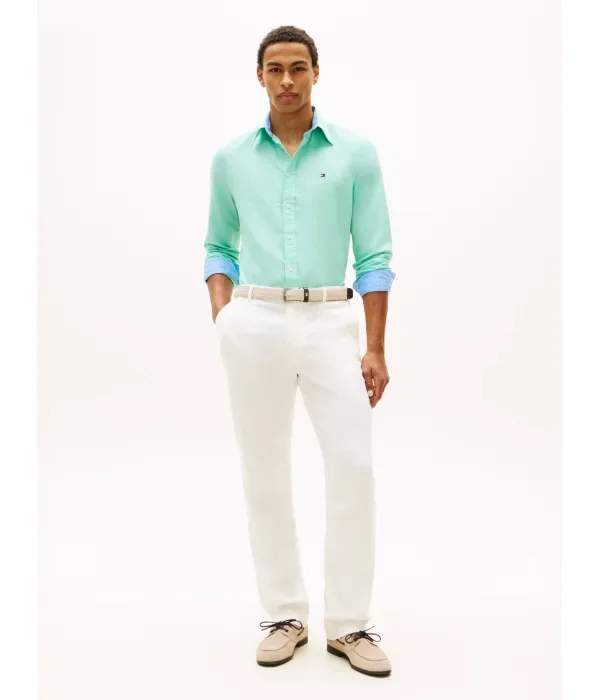 Рубашка regular fit Tommy Hilfiger, бирюзовый — фото 2