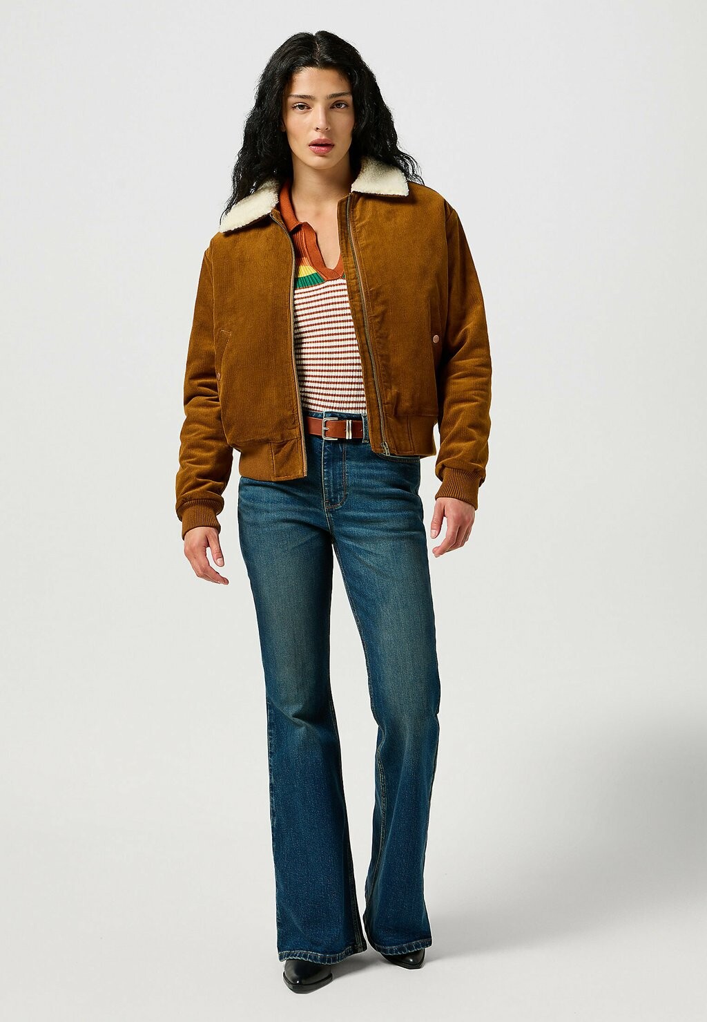 

Джемпер RIB KNIT POLO Wrangler, светло-коричневый