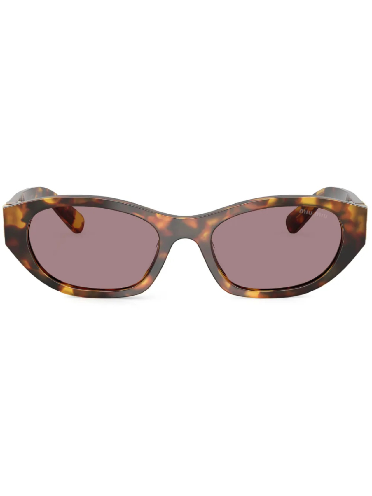 

Miu Miu Eyewear солнцезащитные очки в оправе черепаховой расцветки, коричневый