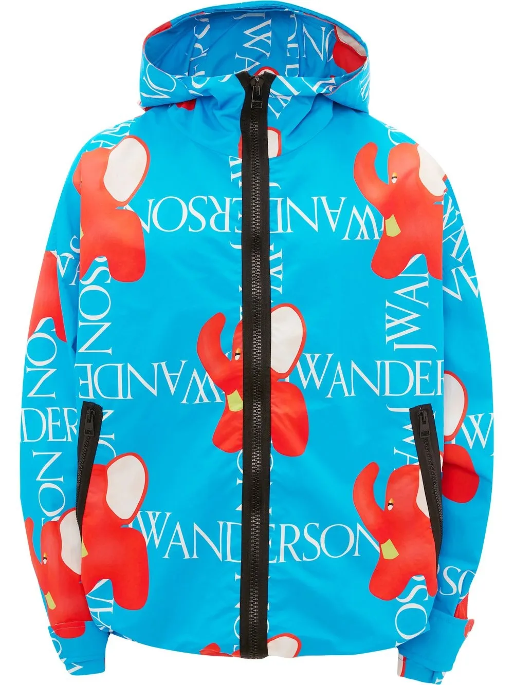 

Куртка с капюшоном и логотипом JW ANDERSON, синий