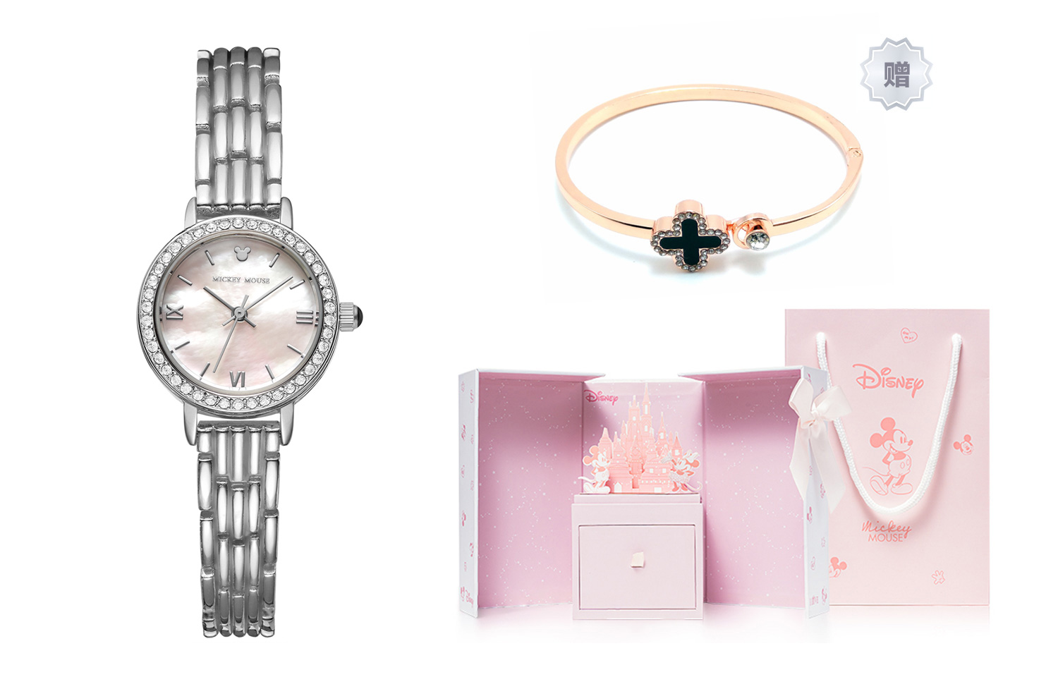 

Disney Часы Quartz Movement Alloy Strap Watch Women's Watch White Dial