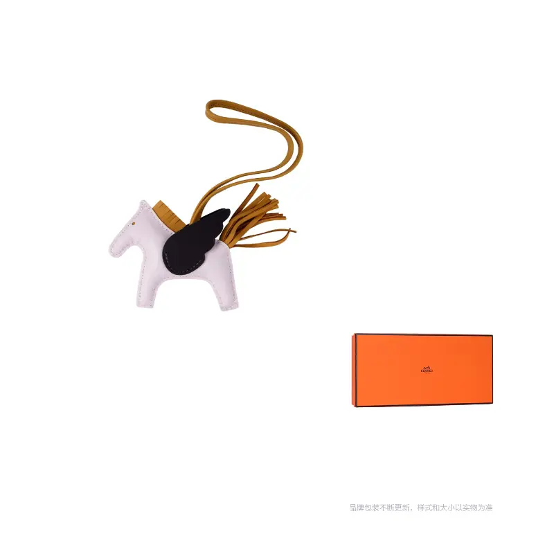 

HERMES Ожерелье из овчины унисекс фиолетовое/черное/коричневое, Purple/Black/Brown