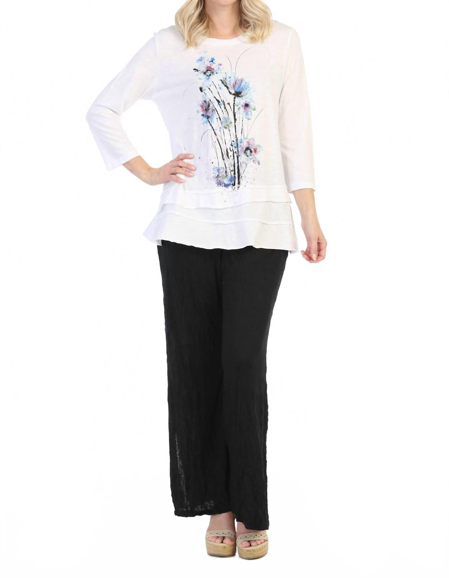 

Многослойный топ Felicity Mineral Washed Cotton, белый цвет Jess & Jane, белый