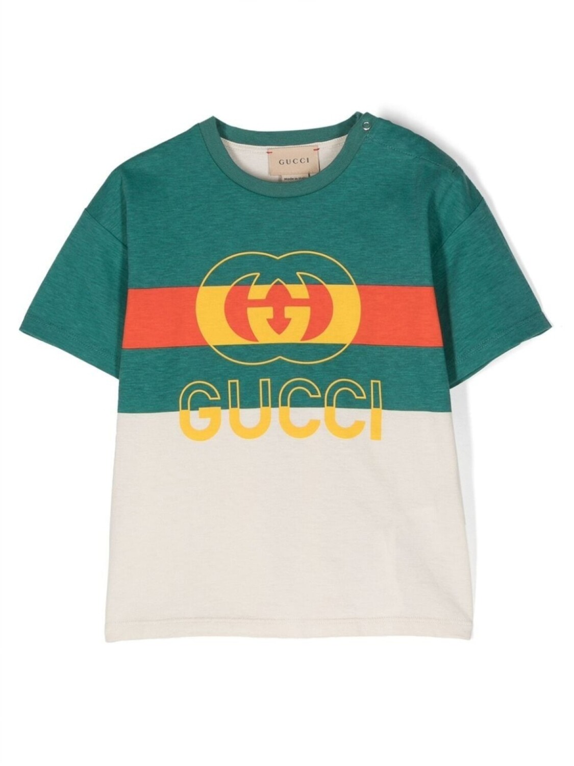 

Gucci Kids футболка с логотипом, нейтральный цвет