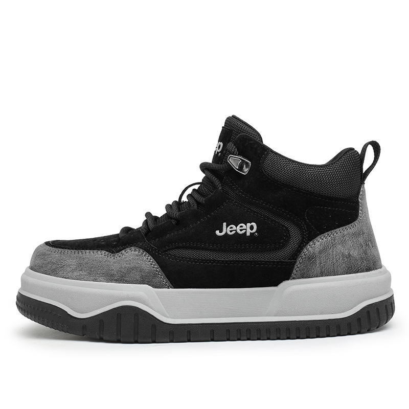 

Легкие дышащие кроссовки Mid top для скейтбординга мужские Jeep, черный