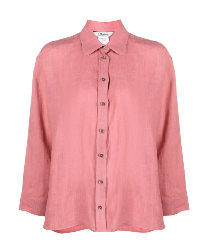 

Льняная рубашка Flamingo Max Mara, красный