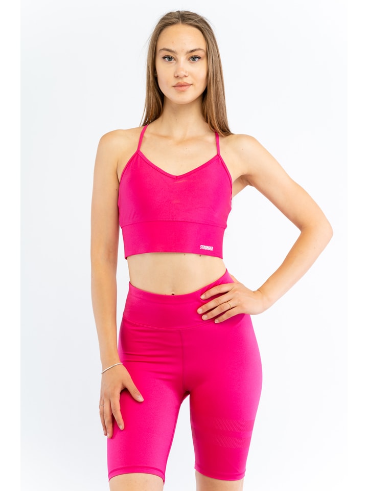 

Спортивный бюстгальтер Stronger Sport-BH Glossy, розовый