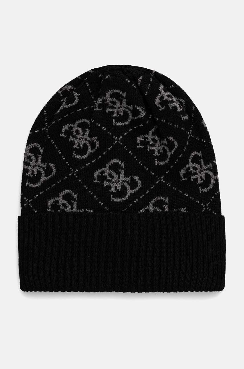 

Кепка Guess из смесовой шерсти, черный