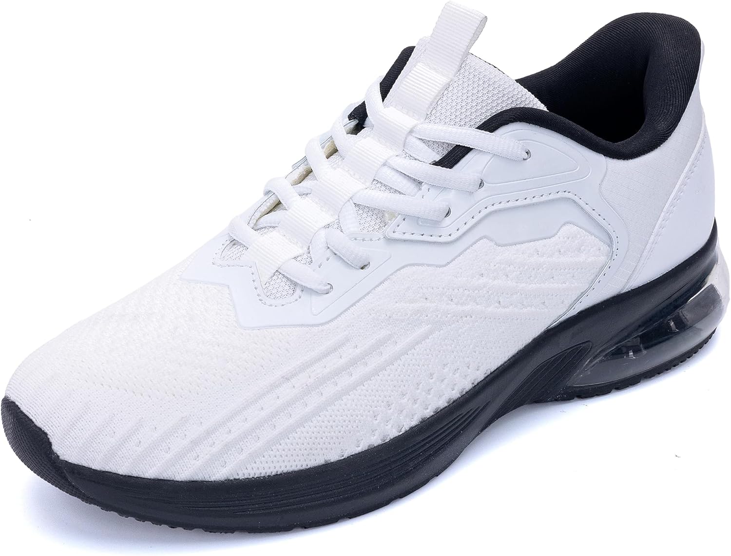 

Мужские кроссовки для бега, тенниса и ходьбы, с удобной амортизацией, для тренировок в зале, спортивные, размеры US 7-13 Tc Treecher, белый/черный