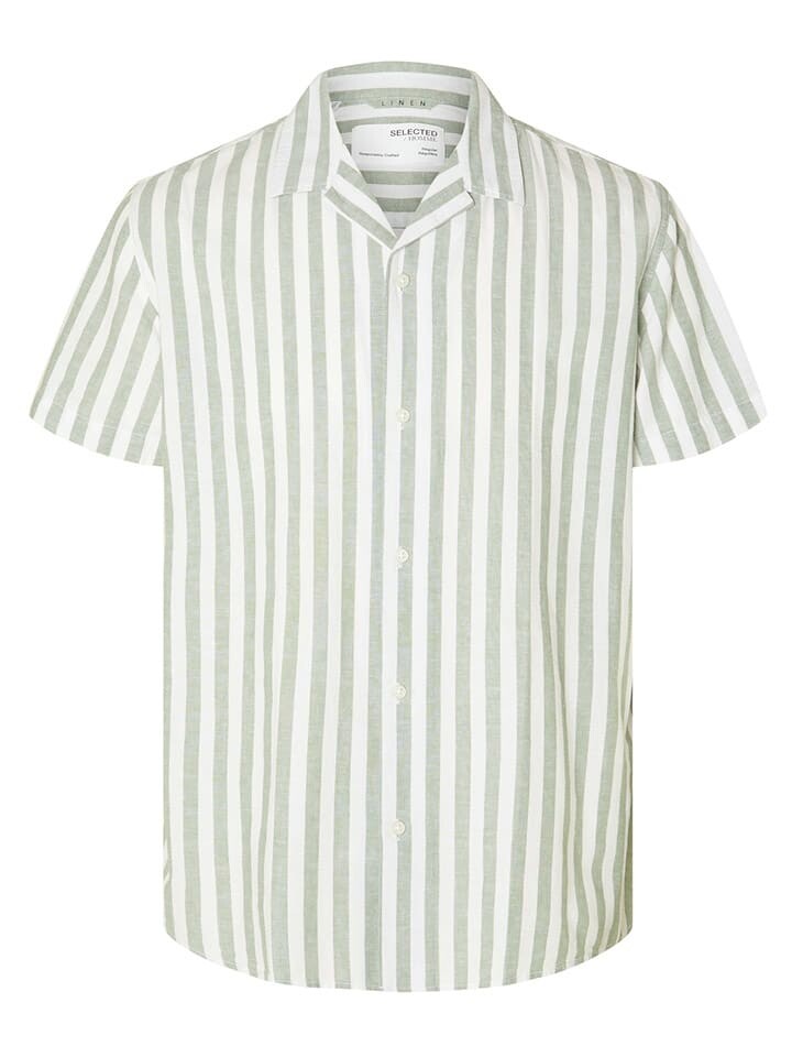 

Рубашка SELECTED HOMME, цвет hellgrün/weiß