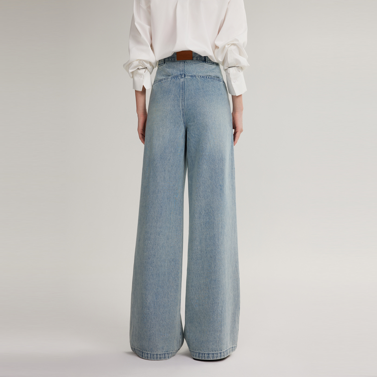 

ELLE Джинсы Women's Blue Moderate Wide Leg