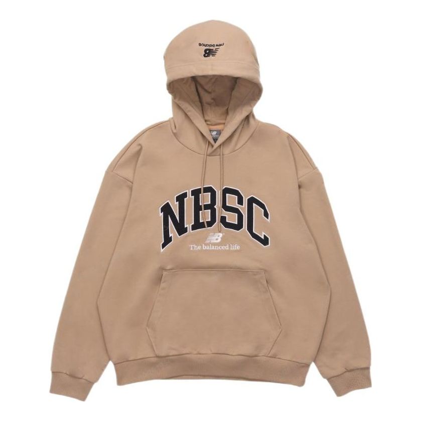 

Худи New Balance Logo Print Hoodie 'Beige Black', бежевый
