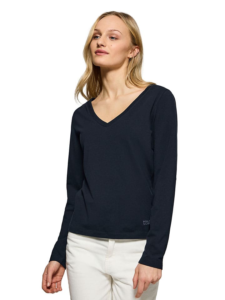 

Polo Club Футболка с длинными рукавами темно-синего цвета