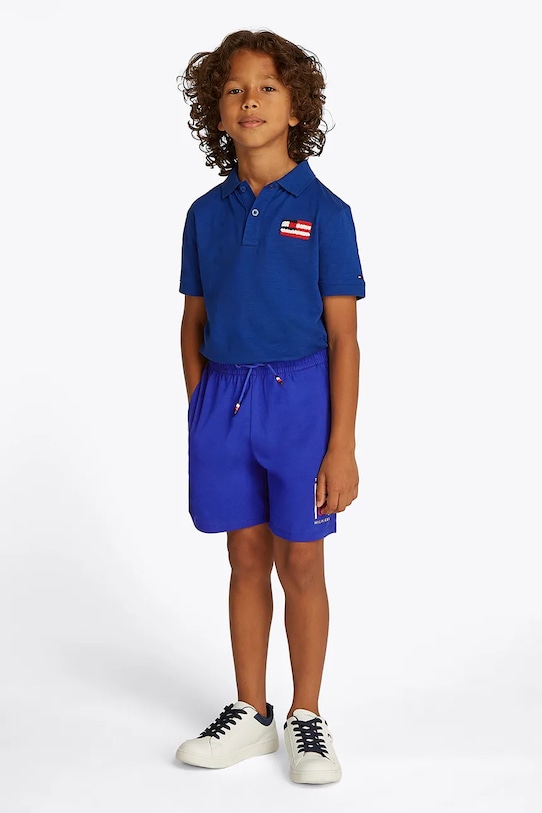 

Хлопковые детские шорты Tommy Hilfiger, фиолетовый