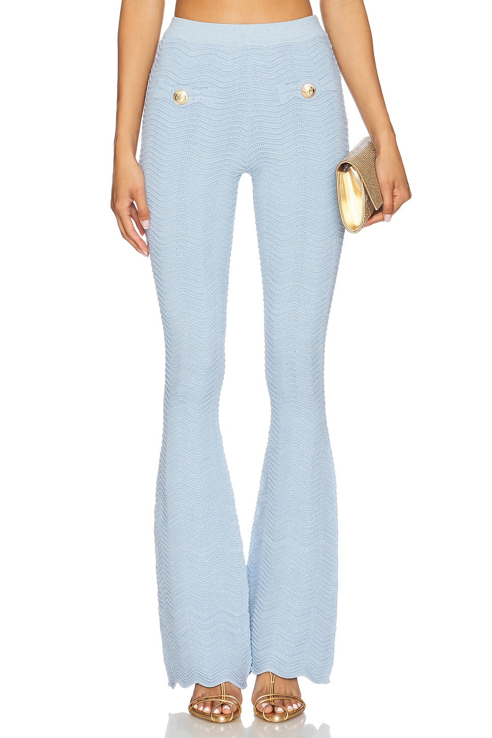 

Вязаные брюки Joliet Retrofete, metallic powder blue