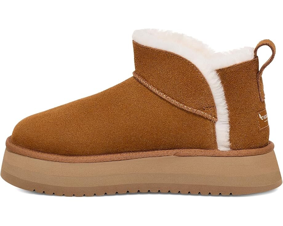 Ботинки женские UGG Koolaburra Koola зимние на плоской подошве, коричневый — фото 4