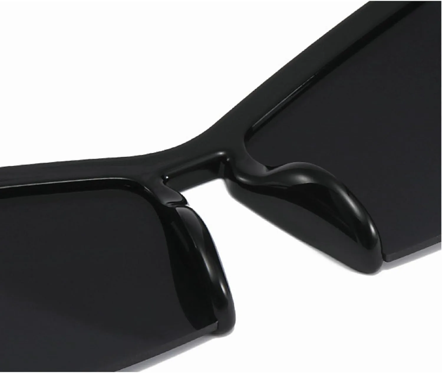 

Крупные солнцезащитные очки в полуободковой оправе для женщин, очки «кошачий глаз», модные современные очки класса люкс в стиле 2000-х, уличная мода mincl, Black