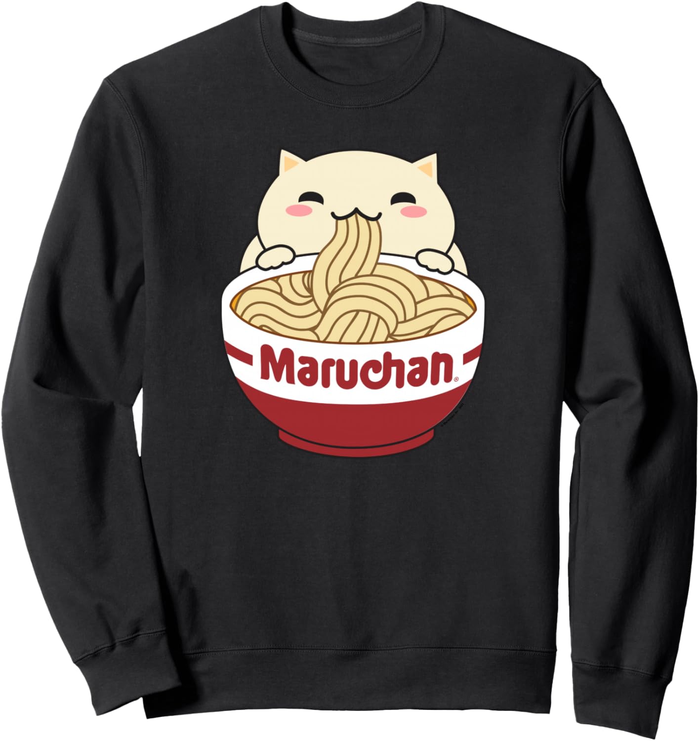 

Толстовка Maruchan Instant Lunch с милым логотипом в виде кота и миски для рамена, черная Maru-Chan, Черный, Толстовка Maruchan Instant Lunch с милым логотипом в виде кота и миски для рамена, черная Maru-Chan