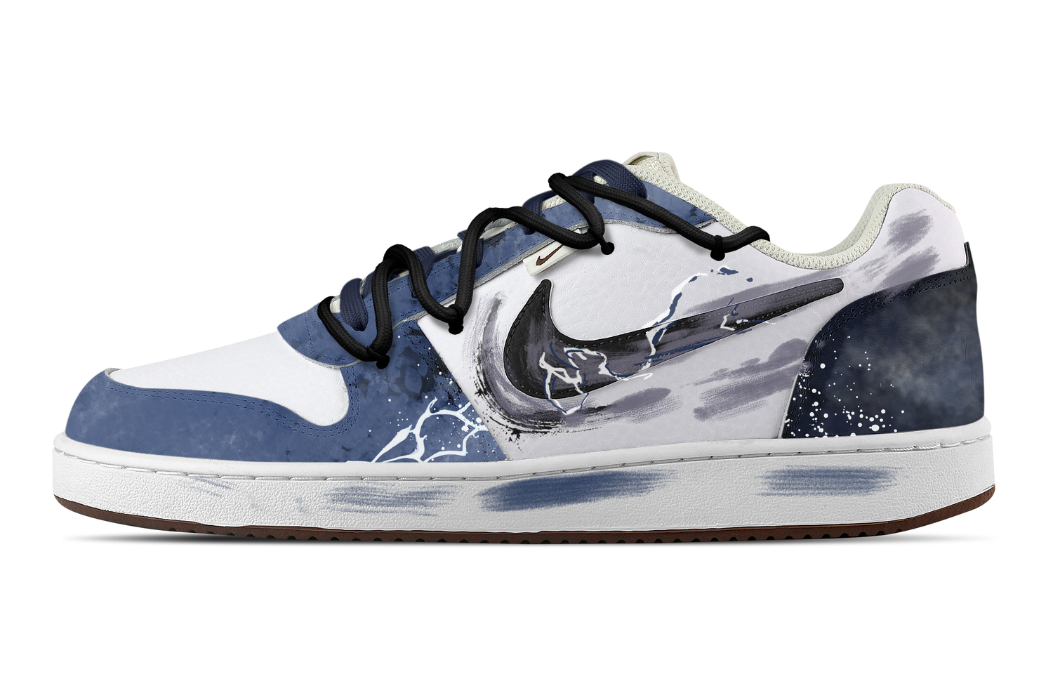 

Nike Ebernon Шэн Гунбао устойчивые к истиранию низкие скейтерские кроссовки мужские тёмно-синие, цвет Dark Blue