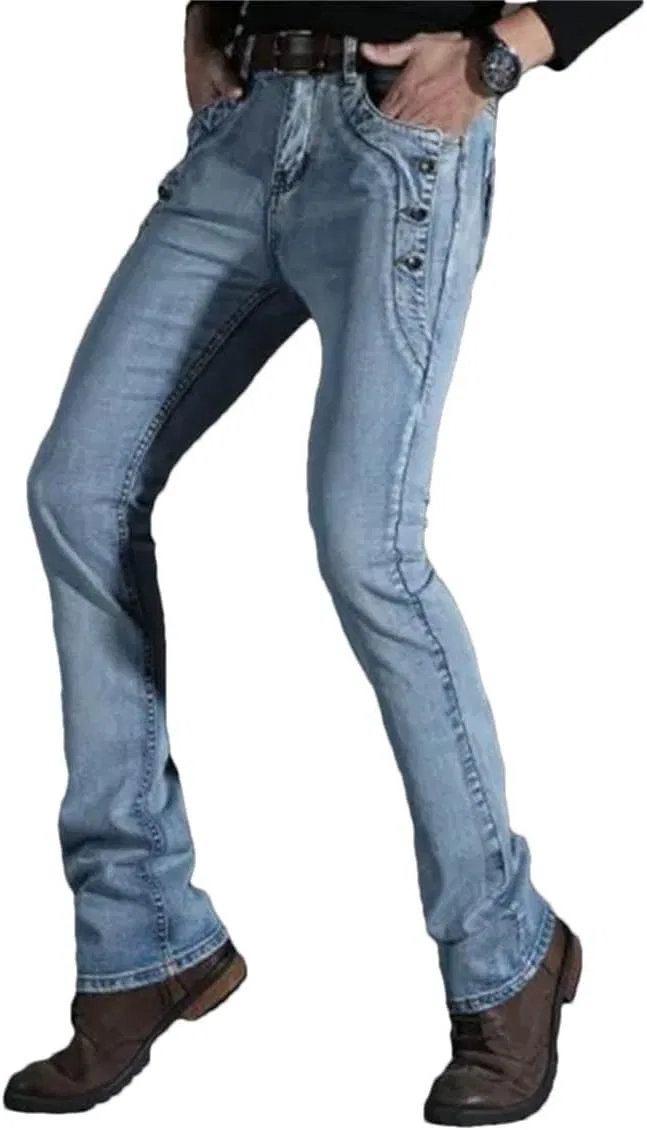 Джинсы клеш Vintage Stretch Regular Fit, Jq-1883 Light Blue