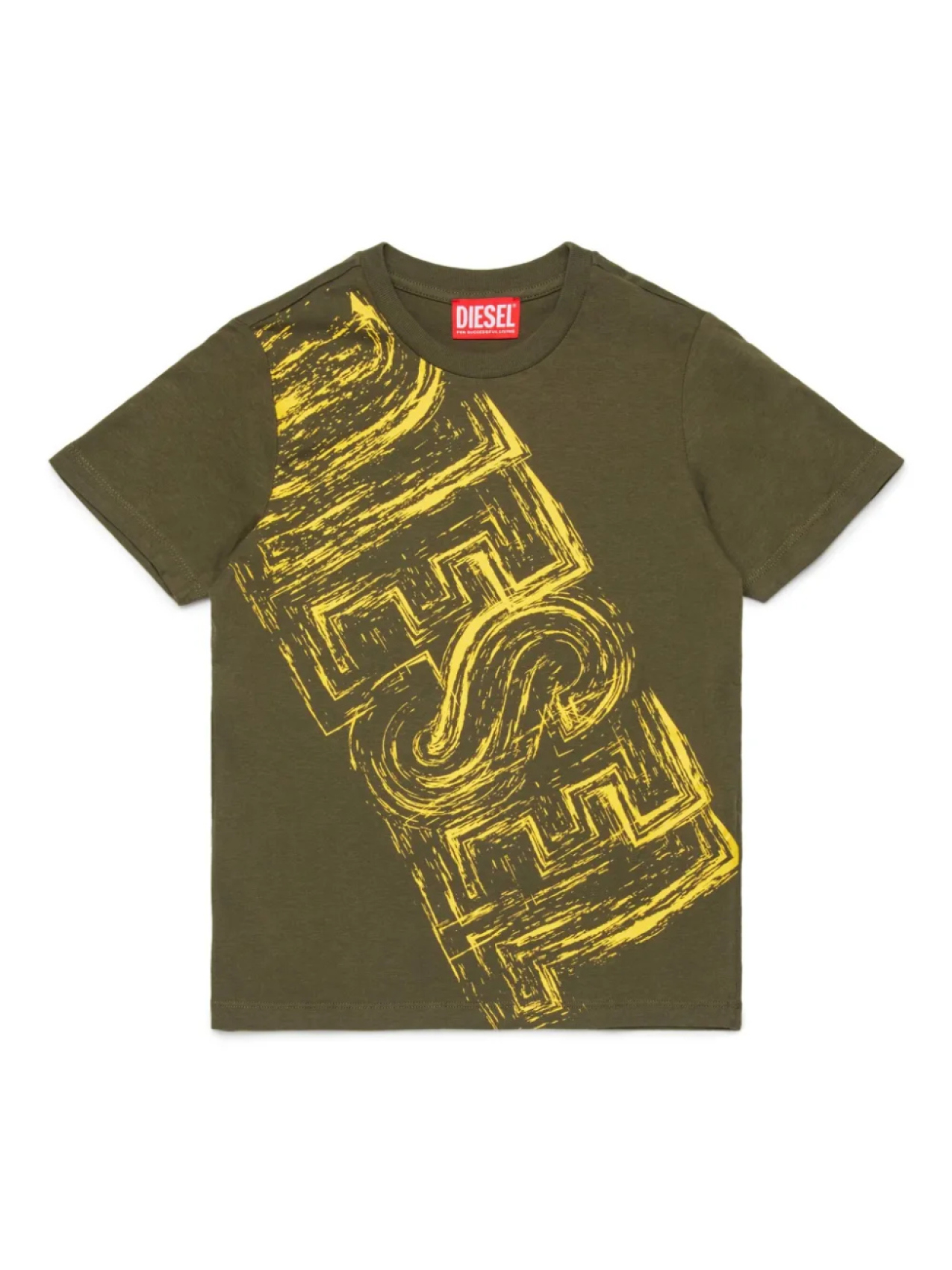 

Diesel Kids футболка с логотипом, зеленый
