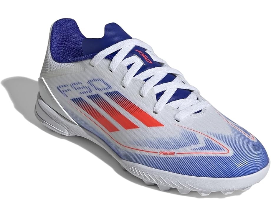 

Кроссовки adidas Kids F50 League Turf J, цвет White/Solar Red/Lucid Blue