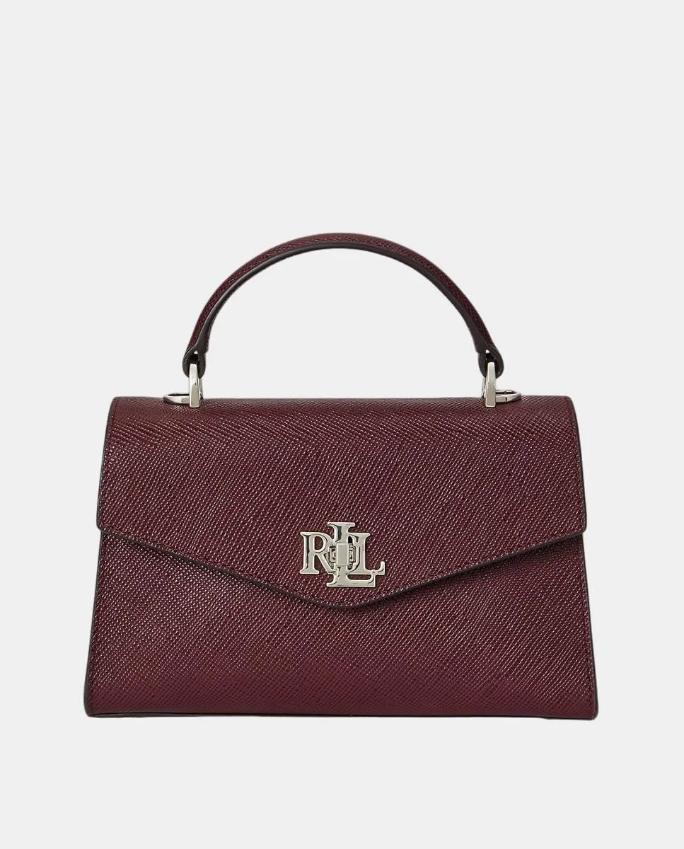 

Кожаная сумка-саквояж Farrah Lauren Ralph Lauren, гранатовый