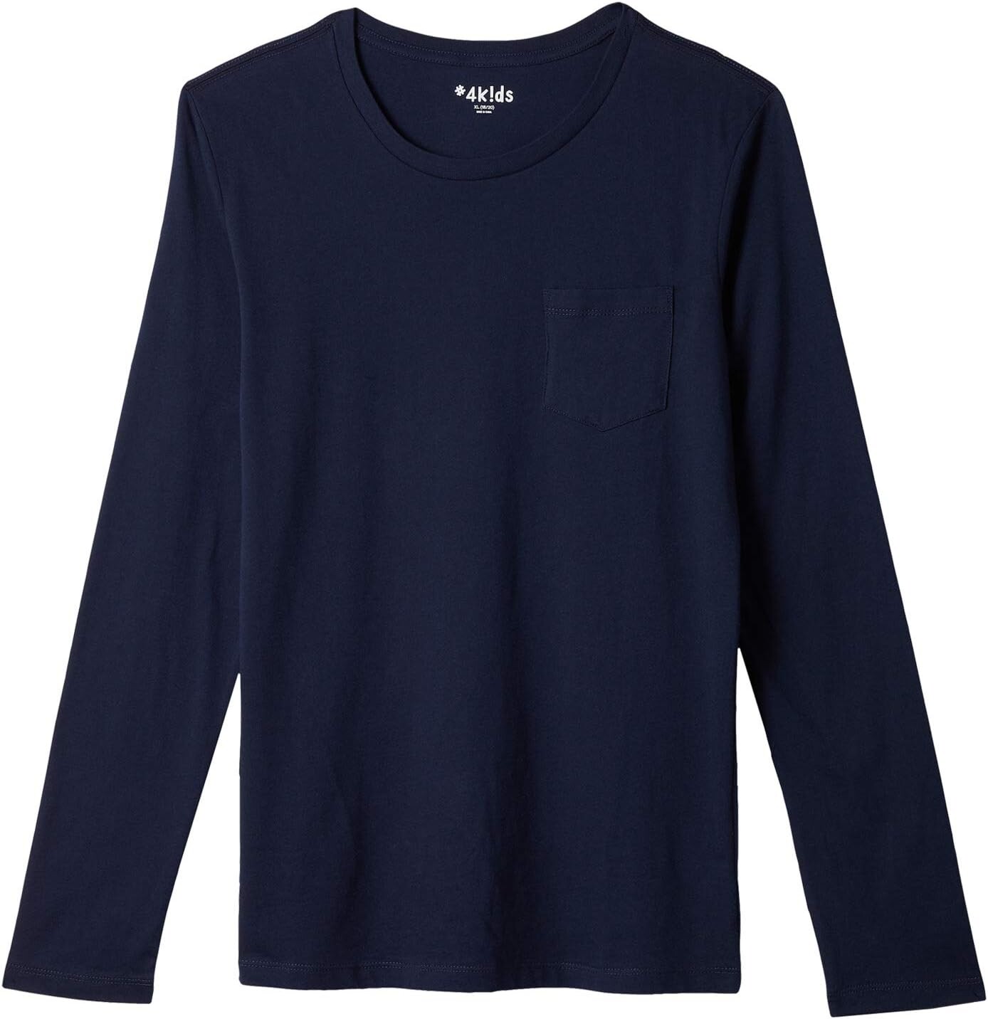 

Футболка #4kids Essential Pocket Long Sleeve T-Shirt, темно-синий