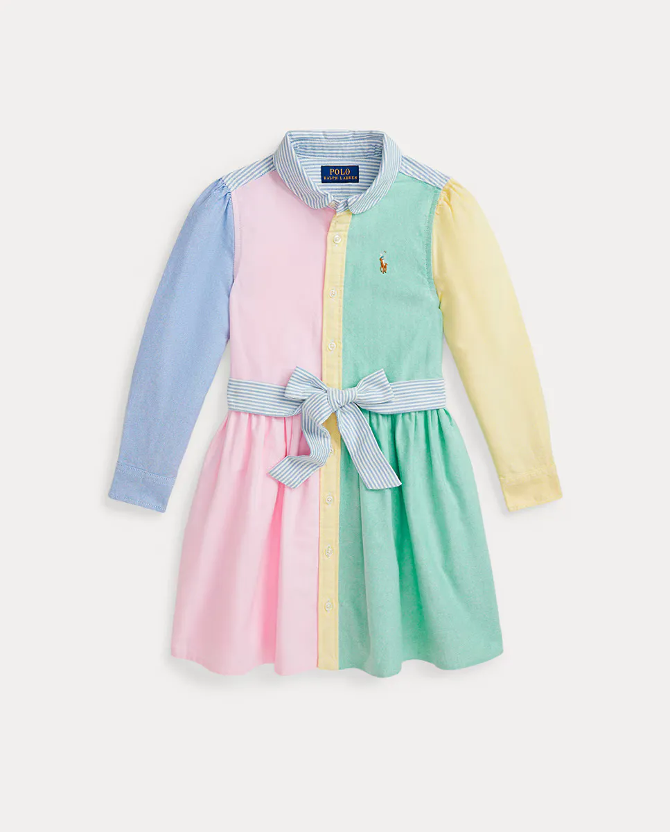 

Хлопковое платье для девочек Fundress Polo Ralph Lauren, мультиколор