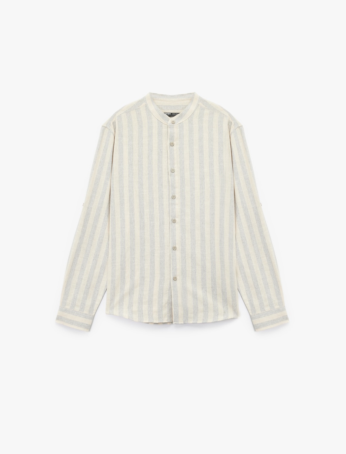 

Koton Рубашка на пуговицах Regular fit в светло-сером цвете