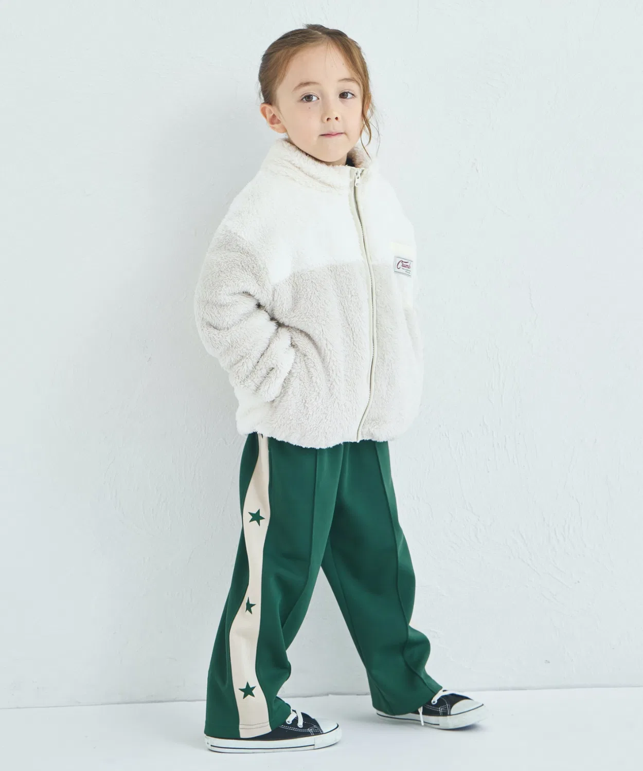 Флисовая куртка на молнии из полиэстера, унисекс, бежевая — фото 4