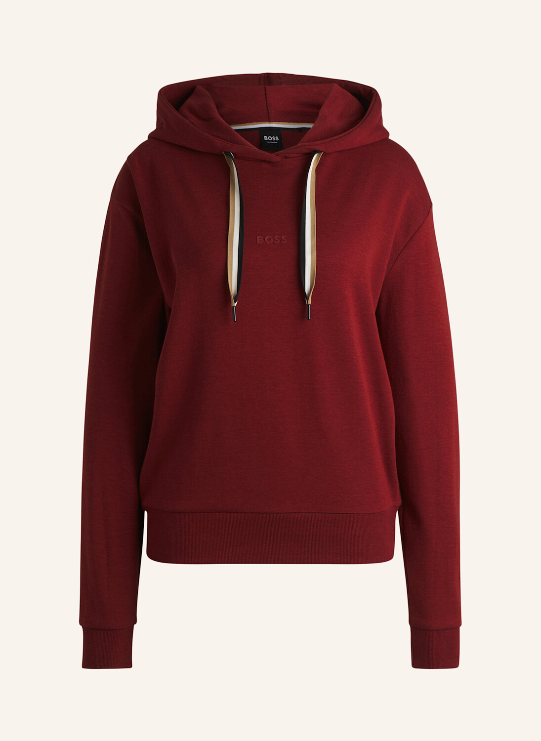 

Топ для домашней одежды cp stripe_hoodie стандартного кроя BOSS, темно-красный