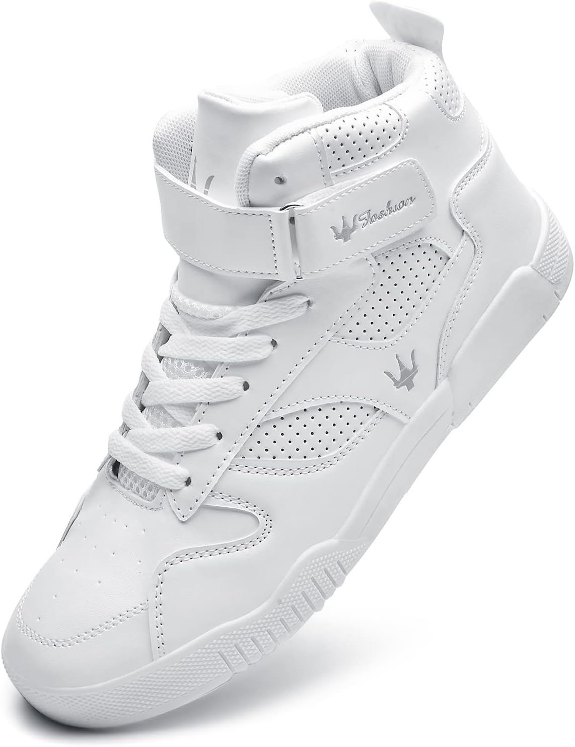 

Мужские высокие модные кроссовки для улицы, повседневная спортивная обувь, тренировочные кожаные туфли, мужские балетки Kuxie, белый