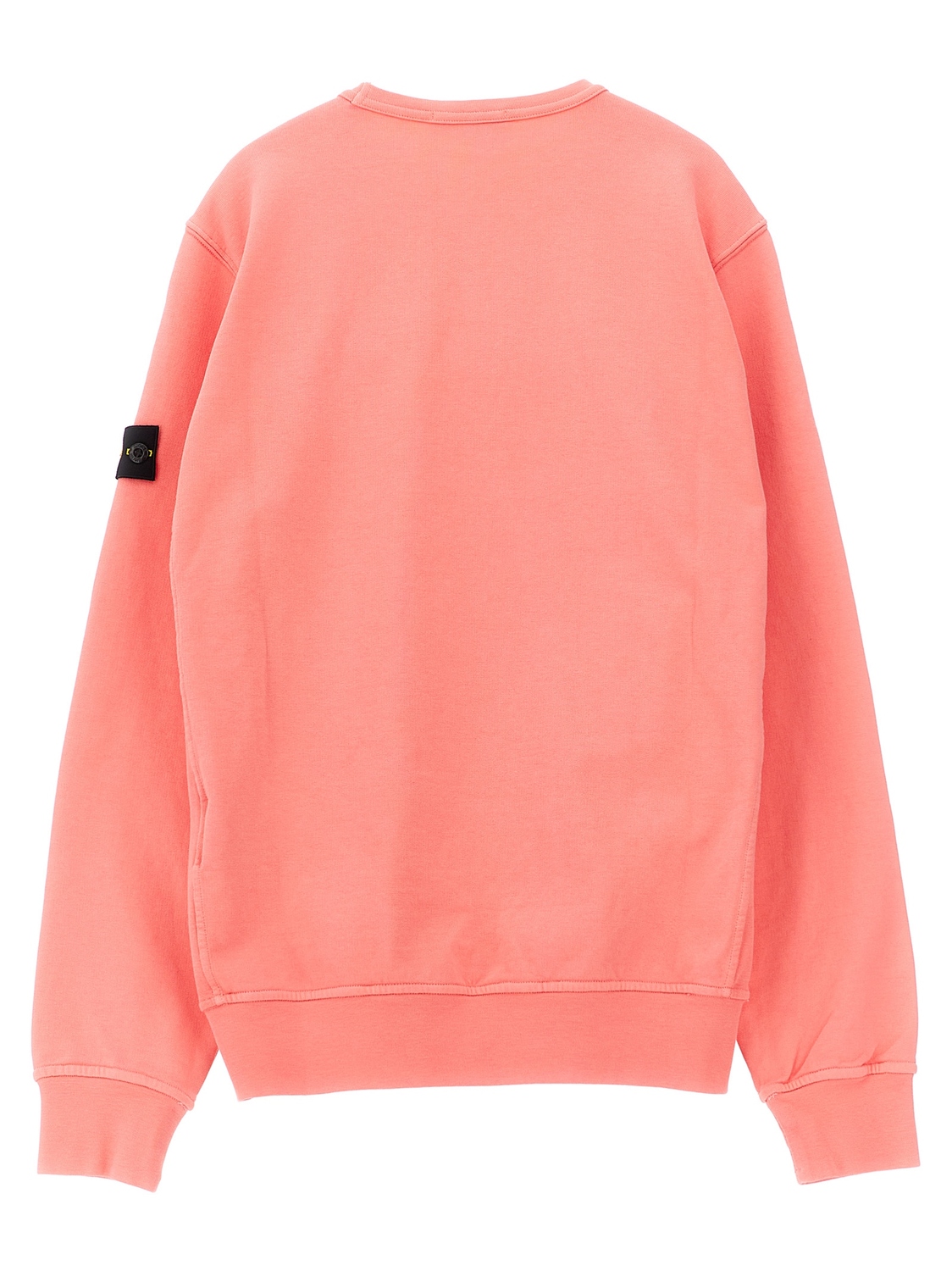 Гаузовый свитшот с котом Stone Island Junior, розовый — фото 2