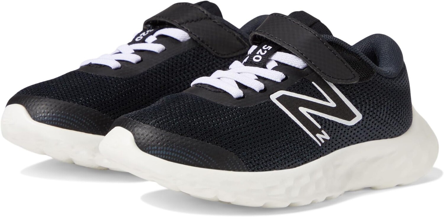 

Кроссовки New Balance Kids 520v8 Bungee Lace, цвет Black/White