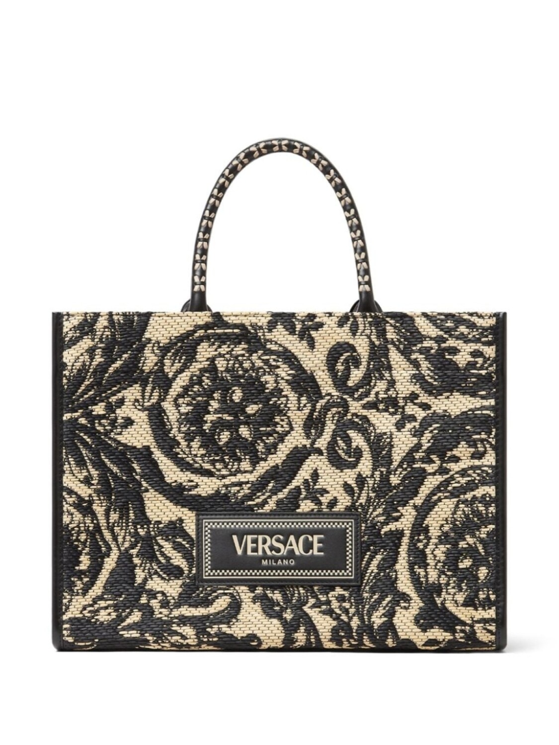 

Сумка-тоут Versace Barocco Athena, черный