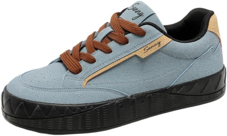 

Модные мужские кроссовки с низким верхом и толстой подошвой - легкие, удобные, с приятной для кожи внутренней отделкой, молодежные и энергичные, с противоскользящей подошвой Clolinde, синий