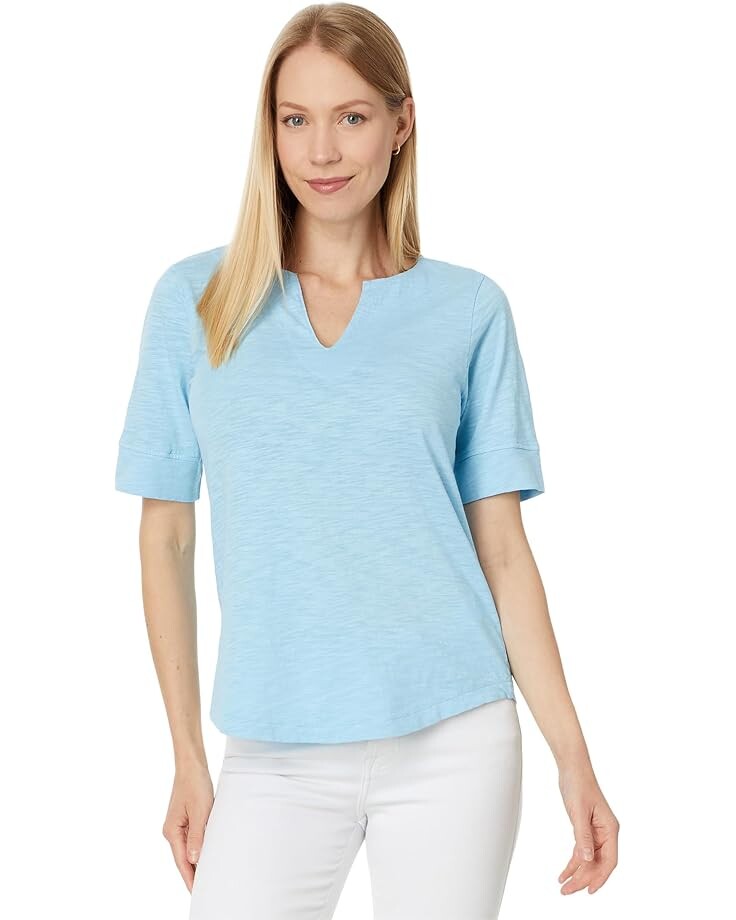 

Футболка Mod-o-doc Half Sleeve Split Neck Relaxed Tee, цвет Soul Surf