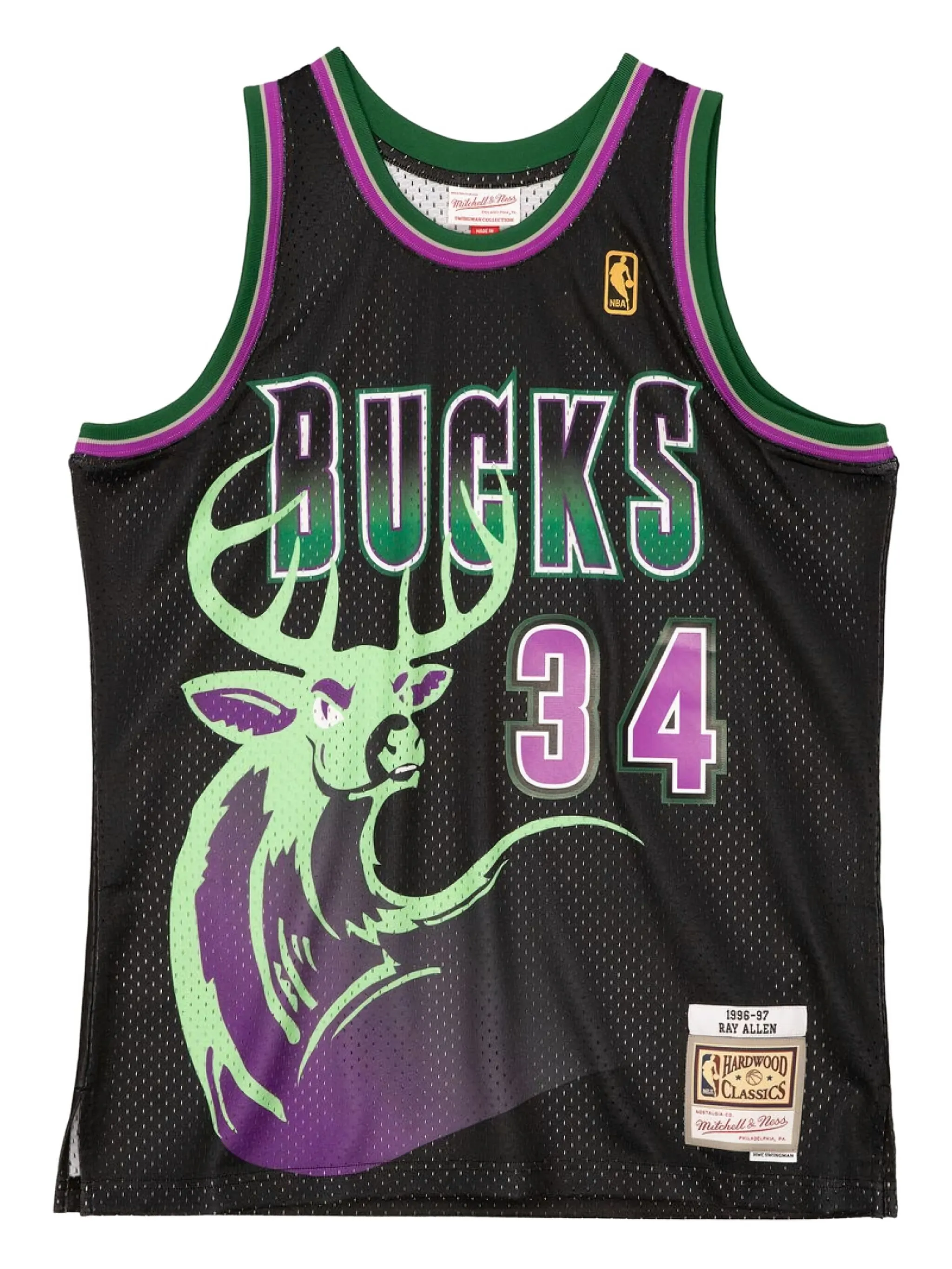 

Майка NBA Milwaukee Bucks Mitchell & Ness, черный