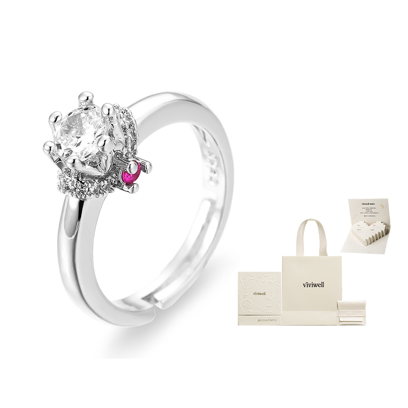 

Нишевое дизайнерское кольцо для женщин VIVIWELL, розовый