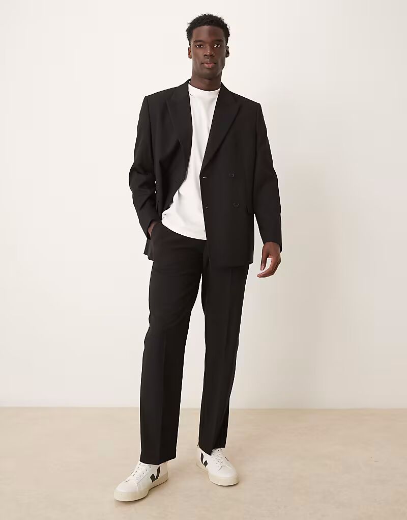 

Прямые брюки ASOS DESIGN черного цвета