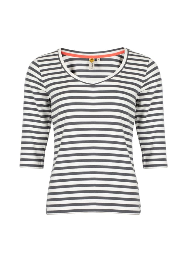 

Футболка Harbor Stripes с полосатым дизайном и рукавами 3/4 из хлопка Roadsign Australia, мультиколор