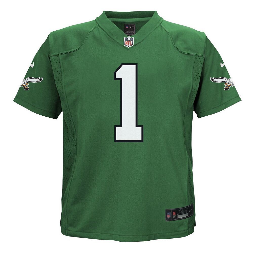 Младенец Nike Jalen Hurts Kelly Green Philadelphia Eagles Альтернативная игровая майка, цвет Eag Green — фото 3