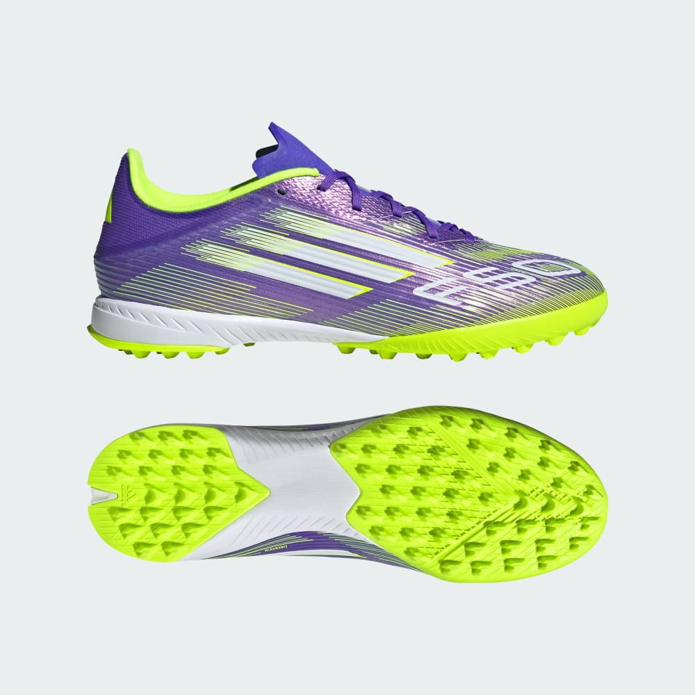 

Бутсы Adidas F50 League Turf Cleats, цвет Purple Rush/Cloud White/Lucid Lemon