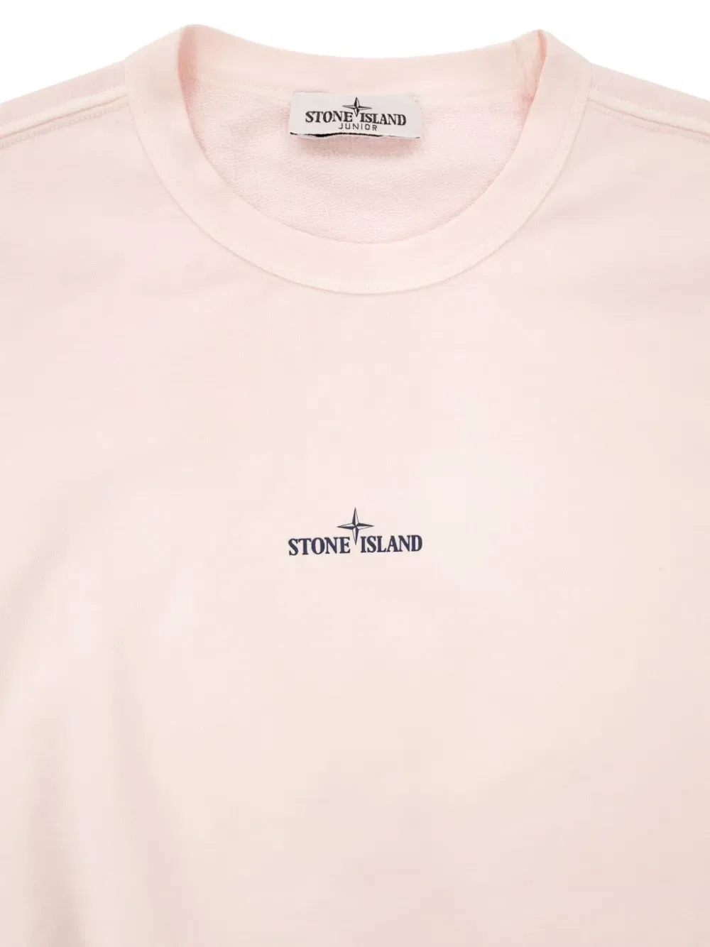 Толстовка с логотипом Stone Island Junior, розовый — фото 3