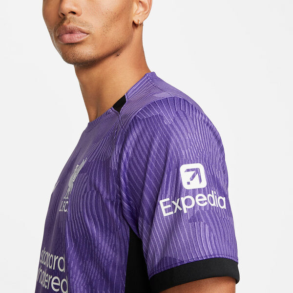 Футболка dri fit liverpool fc 23 24 стадион третья футбольная майка Nike, фиолетовый — фото 3