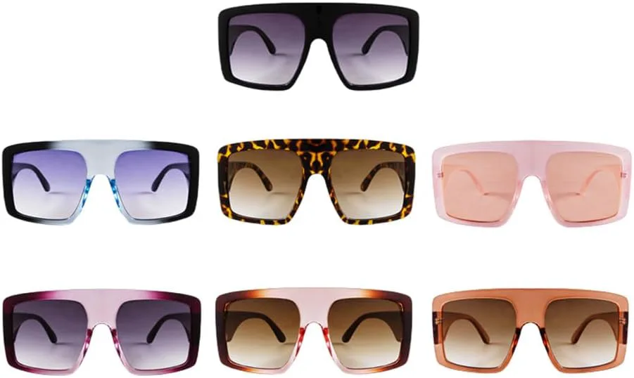 

Винтажные солнцезащитные очки большого размера для женщин, роскошные, модные, в стиле ретро, ​​розовые, с прозрачной оправой, солнцезащитные очки-щиток generic, C5