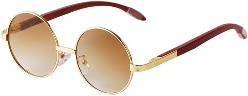 

Солнцезащитные очки в стиле ретро с заклепками, коричневые, с градиентным переходом цвета, круглые, мужские, в стиле стимпанк, в металлической оправе, женские солнцезащитные очки TYUVIVO, C2