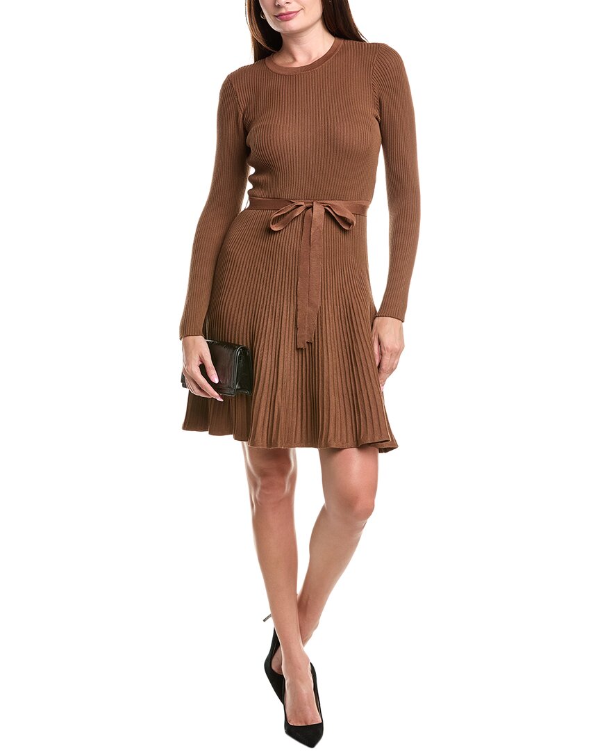 

Джордан Джюлия Платье-свитер с поясом Julia Jordan, коричневый