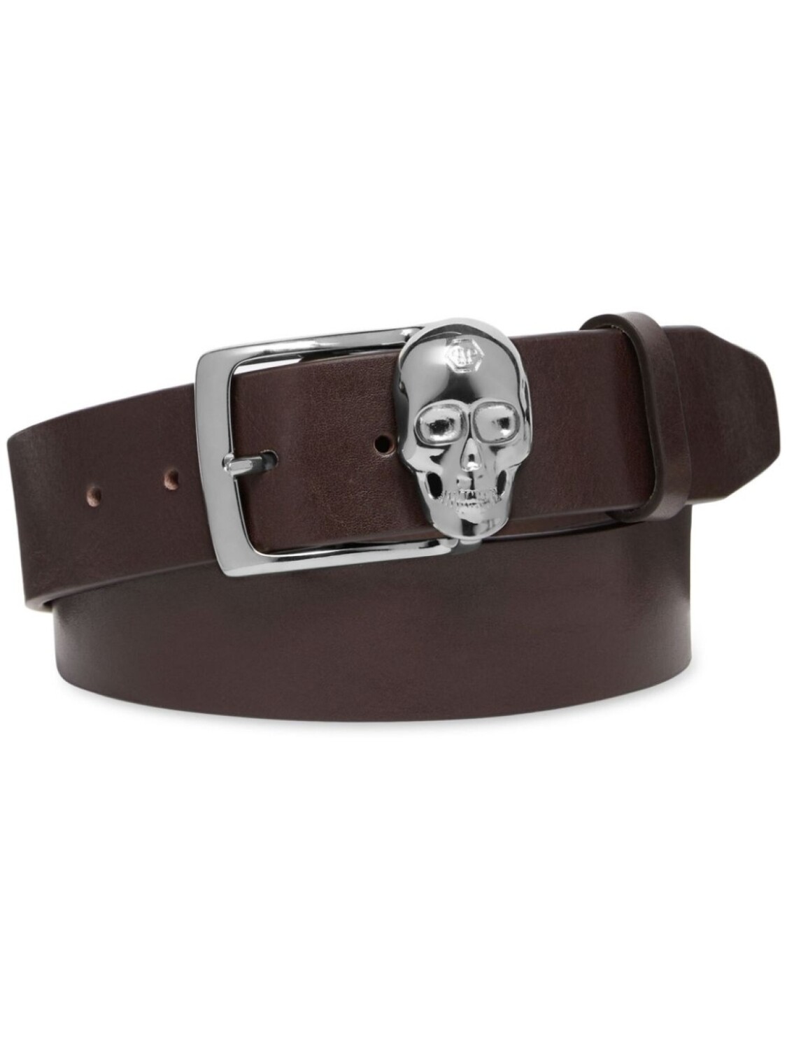 

Ремень с пряжкой Skull Philipp Plein, коричневый